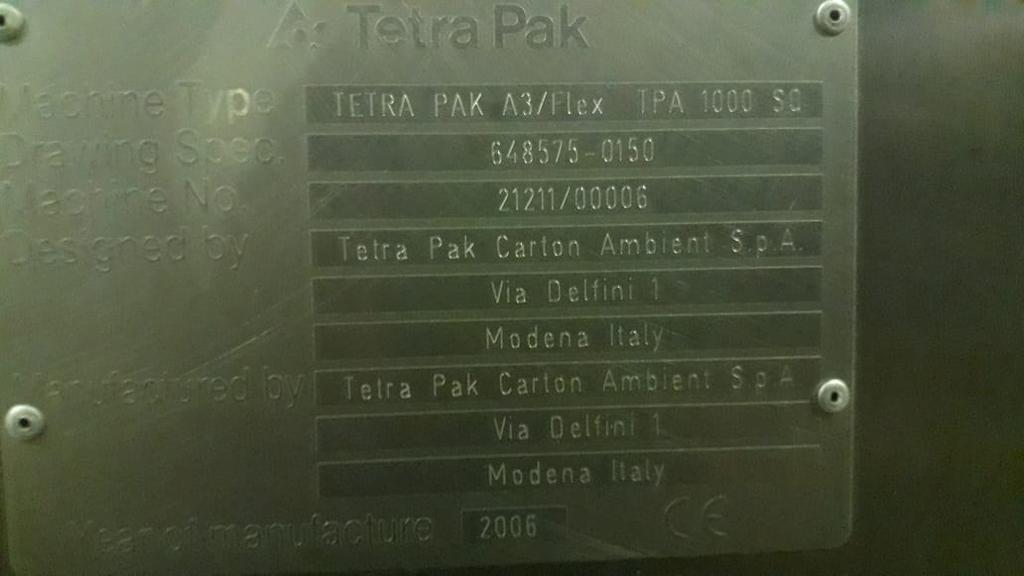 Sold One A3 Flex 1000ml Prisma Line to Popular Foods Industry (Maza)