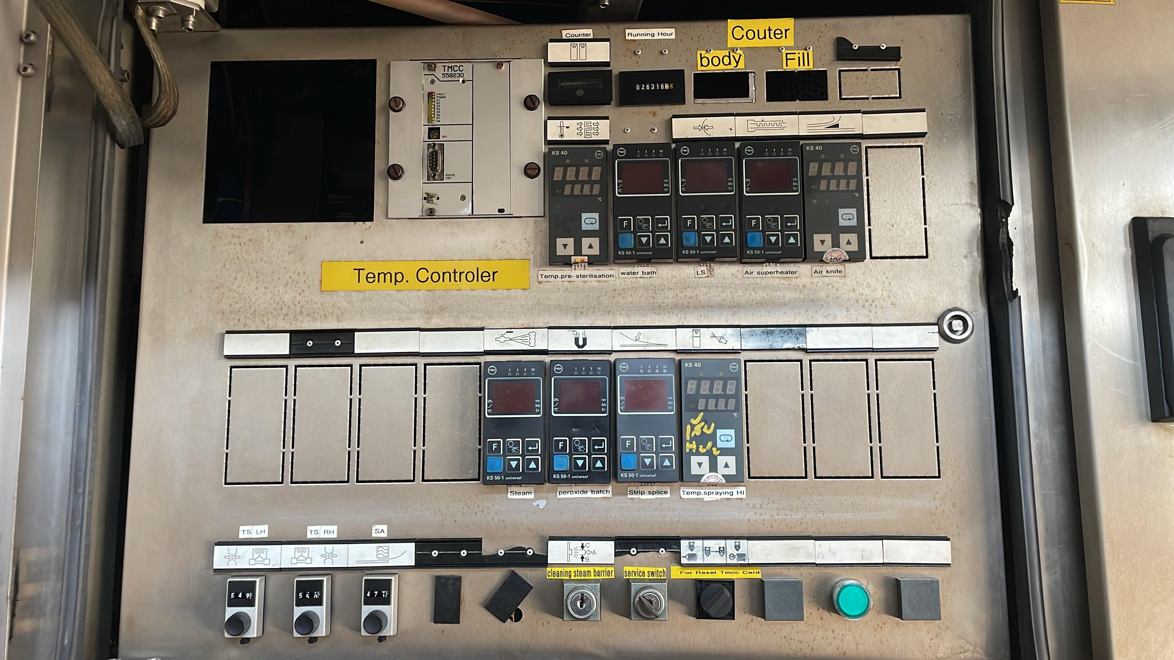 USED TETRA PAK TBA 19 200ML SLIM COMPLETE FILLING LINE FOR SALE YEAR 2001